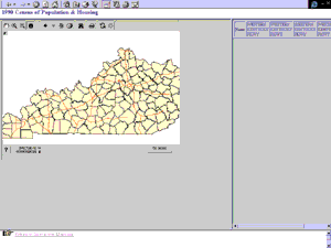Kentucky internet map