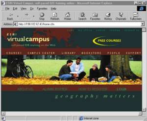 Esri Virtual Campus page