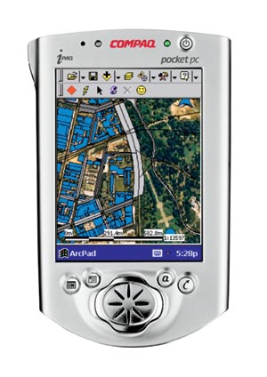 Compaq iPAQ with ArcPad 6 screenshot