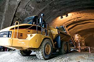 photo of tunelling activities