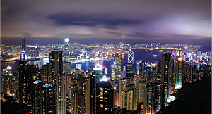 photo of Hong Kong at night