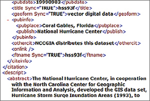 example of rich metadata, click to enlarge