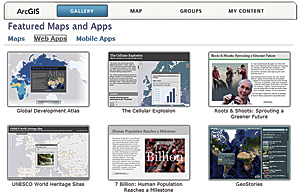 You can feature maps and applications in your organization's web and mobile gallery.