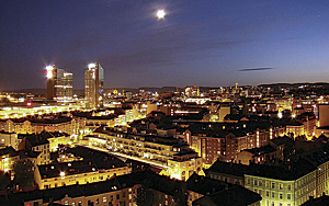 Oslo at night.