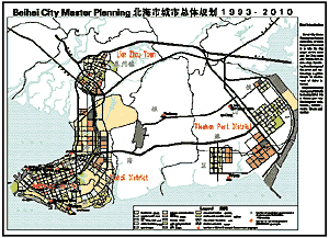 The master planning map ofBeihai City