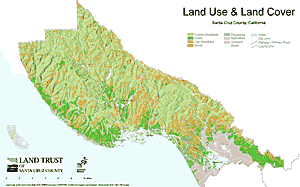 Land Trust of Santa Cruz County map of land use and land cover