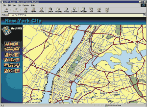 ArcIMS display of New York City