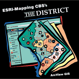 design logo from Esri-Mapping of CBS's The District