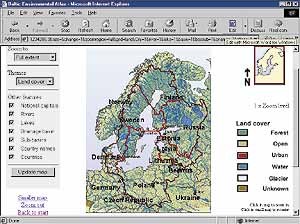 Baltic Environmental Atlas screen shot