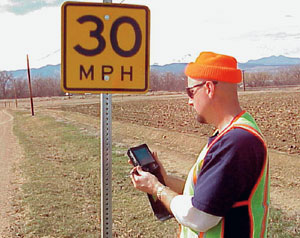 Joe Martin updating sign information