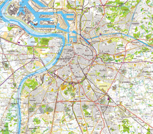 the prize-winning map of Antwerp; click to see enlargement