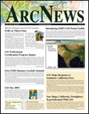 Winter 2003/2004 ArcNews cover, click to see enlargement