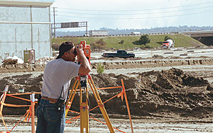 a surveyor at work