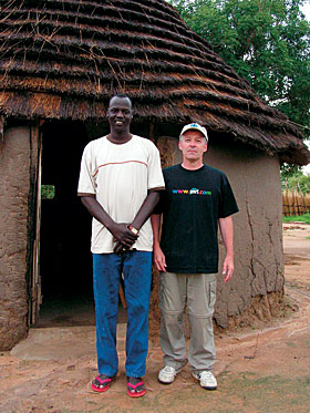 Dennis Albers and friend Akot