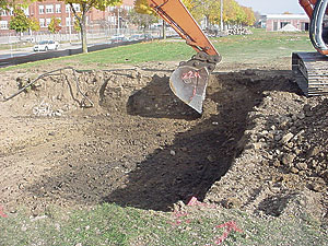 excavation in progress