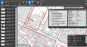 Using this GIS viewer, employees can perform geographic analysis.