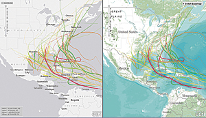 The <em>Light Gray Canvas Map</em> is a perfect alternative to traditional basemaps.