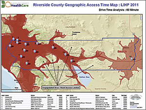 Riverside County is using Community Analyst to apply for grants for low-income community clinics.