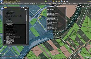 Herbert Information Portal showing harvested areas and cane harvester movements.
