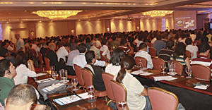 Users enjoy the Plenary Session at the Latin America User Conference.