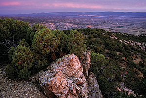 The scenic Vermillion Basin (photo: Sam Cox).