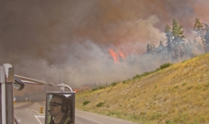 photo of the Glenrosa fire