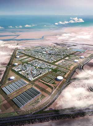 aerial photo of Masdar City