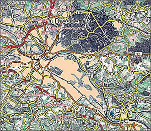 a map of Dresden