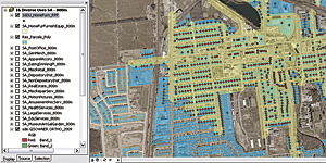 Intersecting residential parcel points for Home, Furniture, Furnishings, and Equipment Stores service areas