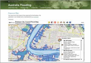 Australia Flooding web site
