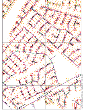 a MicroStation-based water/sewer map layer