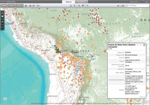 The World Bank launched the interactive Mapping for Results (M4R) platform in October 2010.