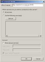 Connect to the Geography Network through ArcCatalog.