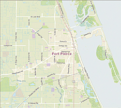 map of Fort Pierce