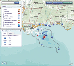 Esri's Gulf of Mexico Oil Spill map