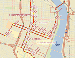 Key numbering creates a numbered list of labels in congested areas of a map. Maplex now comes with all license levels.