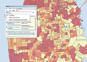 Use the new Search to quickly locate any of the 4,634 projections in ArcGIS 10.1 for Desktop.
