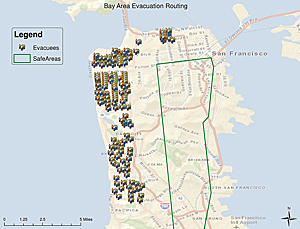 San Francisco residential area evacuation planning