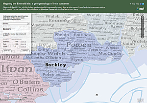 The Mapping the Emerald Isle web map application created additional ways of engaging with the information interactively while retaining the simplicity of the original design.