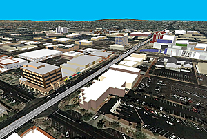 The 3D model of downtown Mesa
