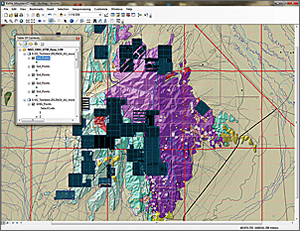 Save the completed Battle Mountain map document as Battle_Mountain02.mxd.