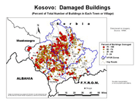 Mapping damaged buildings.