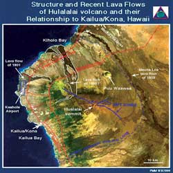 Lava flow map
