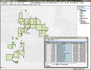 The entire Facilities feature dataset in the PDSourceData geodatabase will supply the FacilitySite layer in the basemap.
