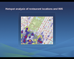 Point density can be represented as a heat map.