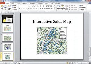 With Esri Maps for Office, users can make data driven maps in Microsoft Excel that can be shared in Microsoft PowerPoint or published to ArcGIS Online.