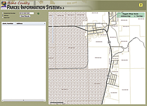 Mono County's Parcel Information System makes its parcel information publicly accessible.