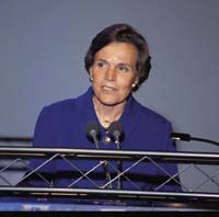 photo of Sylvia Earle during her keynote address