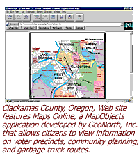 Clackamas County, Oregon, screen shot as described below