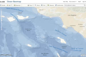 the ocean basemap